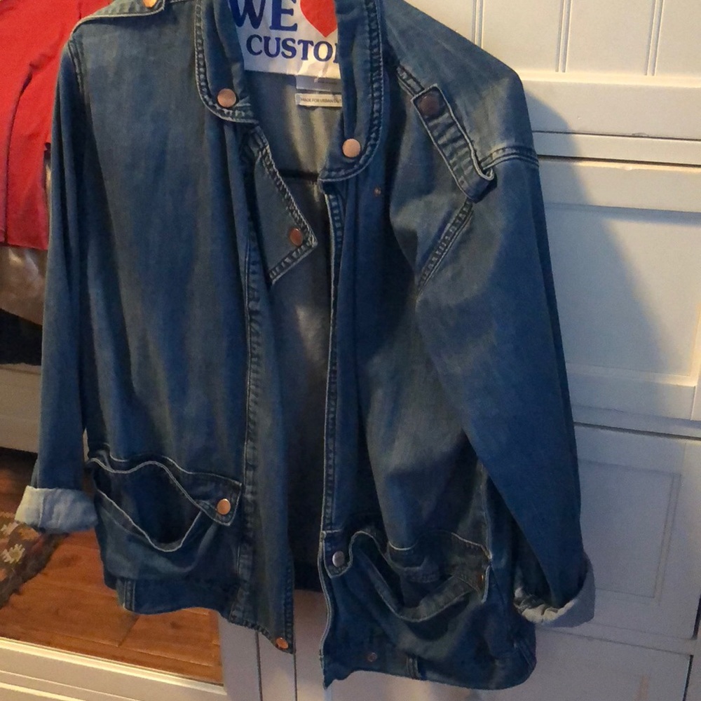 One teaspoon oversized denim jacket with pockets